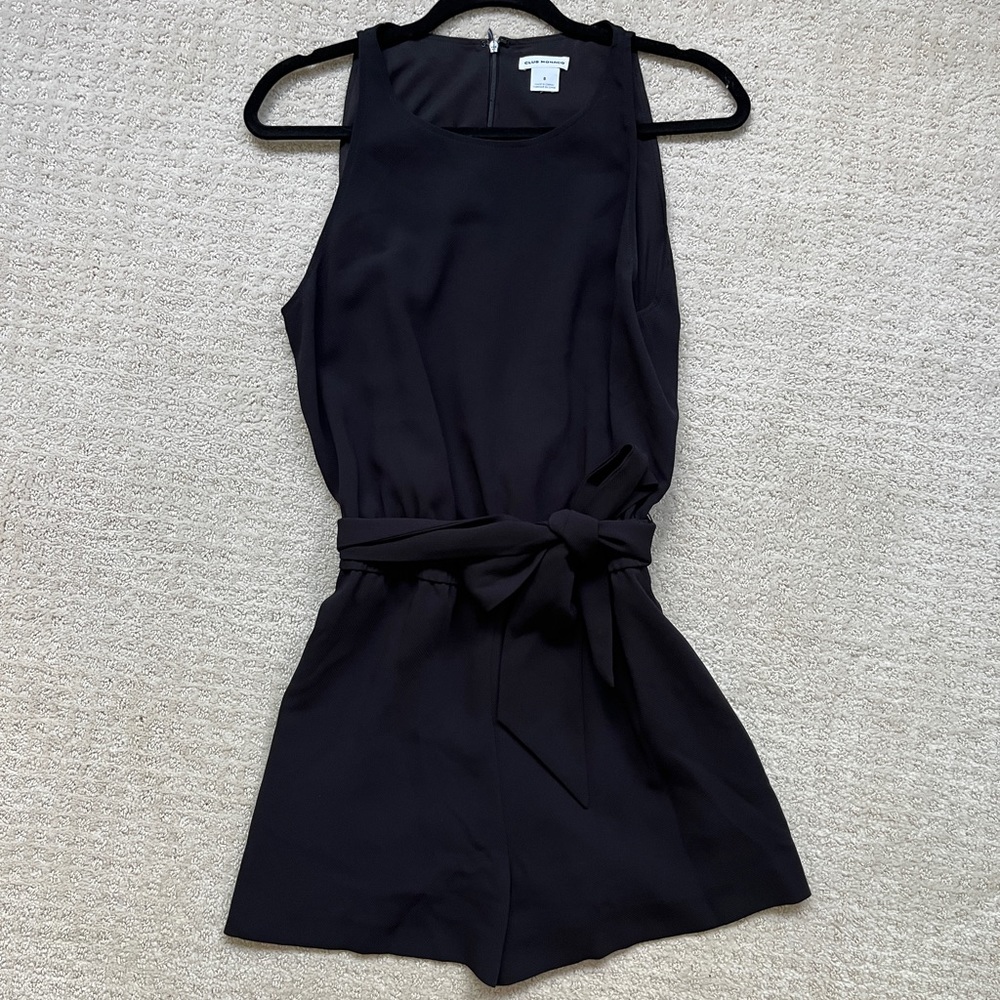 Club Monaco Black Shorts Romper Size 8